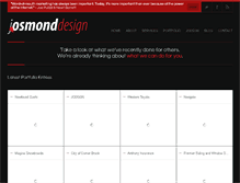 Tablet Screenshot of josmonddesign.com